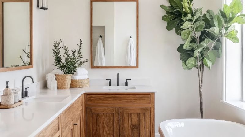 Biophilic Bathroom Elements